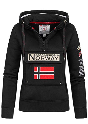 Geographical Norway - Sudadera para mujer Negro S