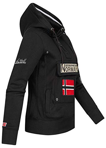 Geographical Norway - Sudadera para mujer Negro S