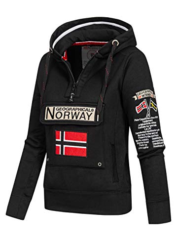 Geographical Norway - Sudadera para mujer Negro XL