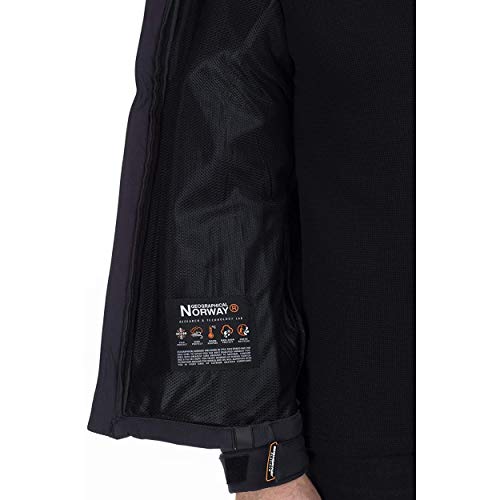 Geographical Norway TABOO MEN - Chaqueta Softshell Impermeable Hombre - Capucha Transpirable Exterior - Chaqueta Cortavientos Invierno - Ideal Para Actividades Al Aire Libre XXL GRIS