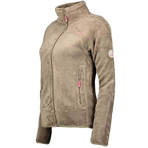 Geographical Norway UPALINE Lady - Suave Cálido Mujeres - Chaqueta Calida Invierno Suave Mujeres Caliente - Pullover Casual Tops Mangas Largas - Manga Larga Suéter Piel Mole M