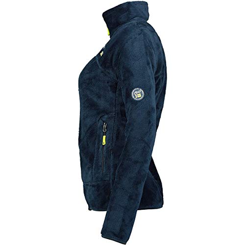 Geographical Norway UPALINE Lady - Suave Cálido Mujeres - Chaqueta Calida Invierno Suave Mujeres Caliente - Pullover Casual Tops Mangas Largas - Manga Larga Suéter Piel Marino L