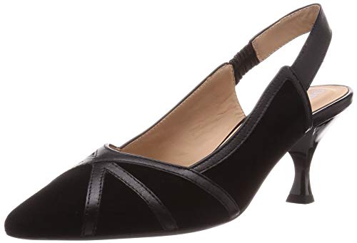 Geox D ELISANGEL Mid C, Zapatos de Talón Abierto Mujer, Negro (Black C9999), 36 EU