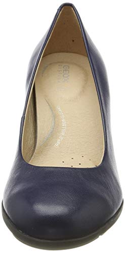 Geox D New ANNYA A, Zapatos de Tacón Mujer, Azul (Blue C4000), 41 EU