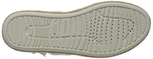 Geox D Sandal LEELU' E, Sandalias de Talón Abierto Mujer, Beige (Sand C5004), 38.5 EU