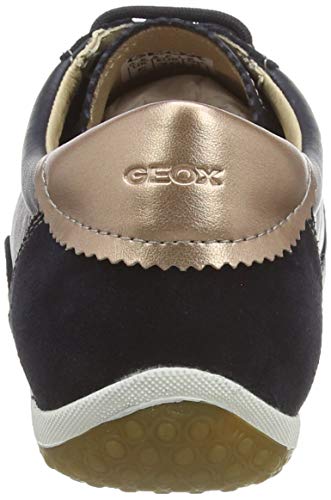 Geox D Vega A, Zapatillas Mujer, Azul (Navy C4002), 38 EU