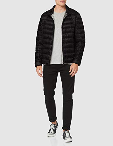 Geox M Dereck D Abrigo, Negro (Black F9000), 52 para Hombre