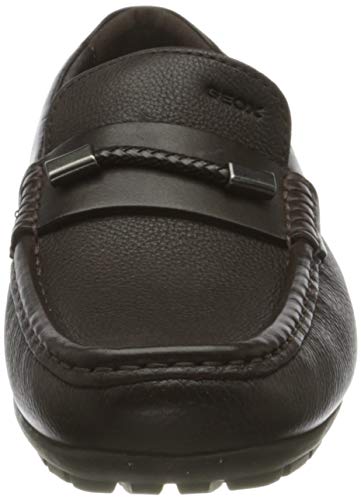 GEOX U MONER W 2FIT A COFFEE Men's Loafers & Moccasins Moccasin size 39(EU)