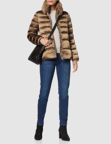 Geox W Chloo N Abrigo, Marrón (Bear Cub F6185), 42 para Mujer