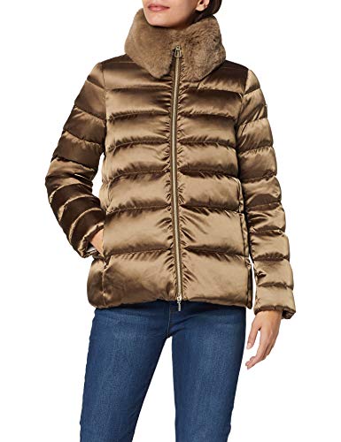 Geox W Chloo N Abrigo, Marrón (Bear Cub F6185), 42 para Mujer