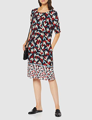Gerry Weber 280002-38025 Vestido, Multicolor (Indigo Rost Bleu Druck 8252), 36 (Talla del Fabricante: 34) para Mujer