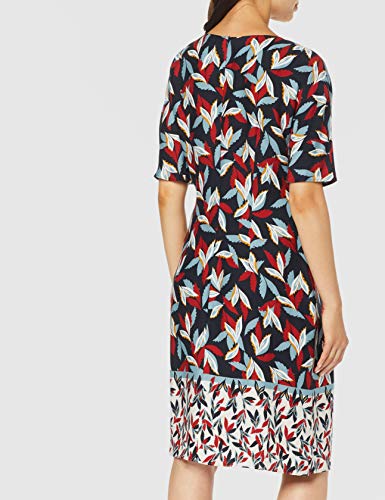Gerry Weber 280002-38025 Vestido, Multicolor (Indigo Rost Bleu Druck 8252), 36 (Talla del Fabricante: 34) para Mujer