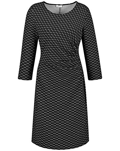 Gerry Weber 280903-35041 Vestido, Multicolor (Schwarz/Ecru/Weiss Gemust 1090), 42 (Talla del Fabricante: 40) para Mujer