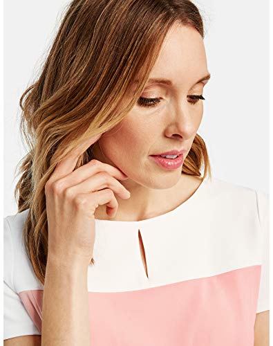 Gerry Weber 380017-31236 Vestido, Rosa (Pastel Rose Offwhite Patc 3122), 40 (Talla del Fabricante: 38) para Mujer