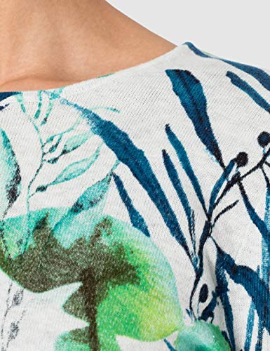 Gerry Weber Casual Pullover 1/1 Arm Sudadera, Impresión Verde, 38 para Mujer