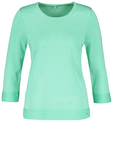 Gerry Weber Casual Pullover 3/4 Arm Sudadera, Verde Claro, 50 para Mujer