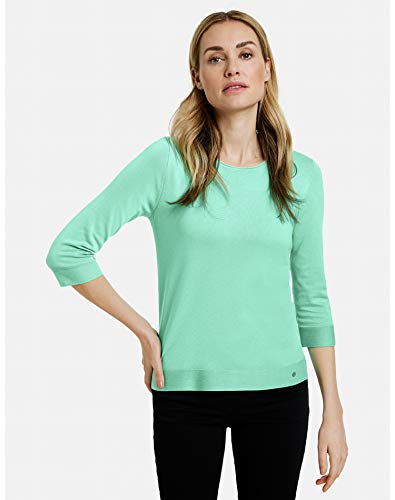 Gerry Weber Casual Pullover 3/4 Arm Sudadera, Verde Claro, 50 para Mujer