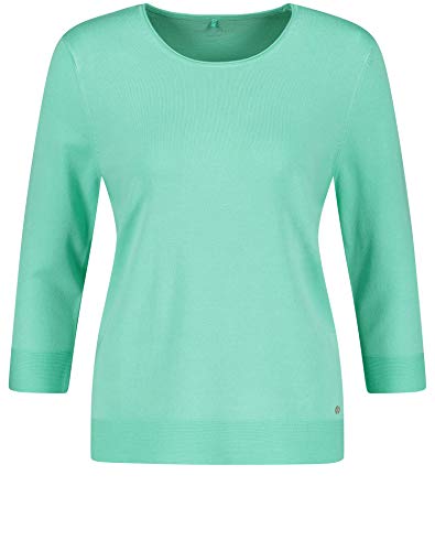 Gerry Weber Casual Pullover 3/4 Arm Sudadera, Verde Claro, 50 para Mujer
