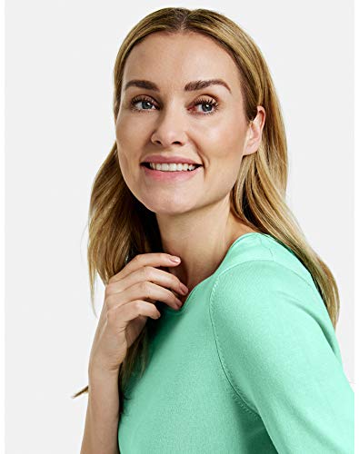 Gerry Weber Casual Pullover 3/4 Arm Sudadera, Verde Claro, 50 para Mujer