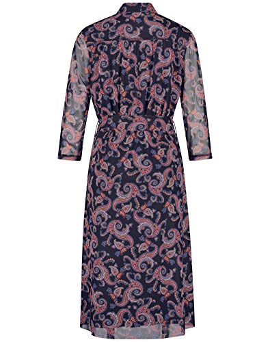Gerry Weber Kleid Gewirke Vestido Casual, Impresión Navy Sienna, L para Mujer