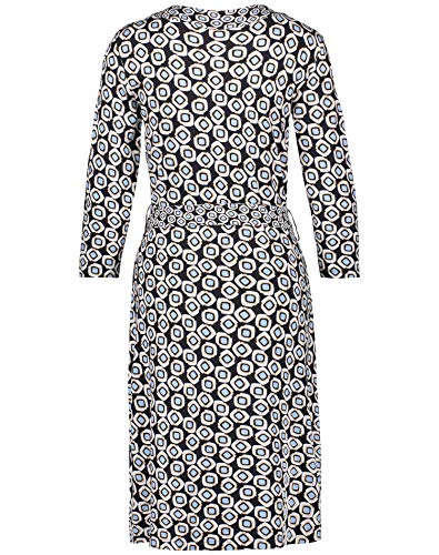 Gerry Weber Kleid Gewirke Vestido, Impresión Azul Marino Oscuro, 50 para Mujer