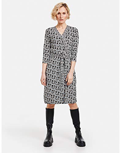 Gerry Weber Kleid Gewirke Vestido, Impresión Azul Marino Oscuro, 50 para Mujer