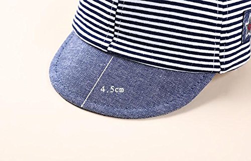 Gespout Béisbol Gorro Niños Bebé Toalla Sombrero Solar Regalo Cumpleaños Sombreros Verano Playa Viaje Gorra de béisbol böhmischen Estilo 1pcs Azul 48cm