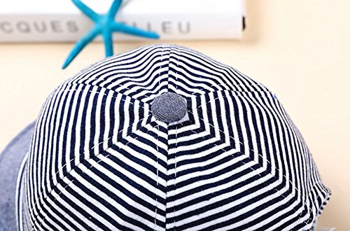 Gespout Béisbol Gorro Niños Bebé Toalla Sombrero Solar Regalo Cumpleaños Sombreros Verano Playa Viaje Gorra de béisbol böhmischen Estilo 1pcs Azul 48cm