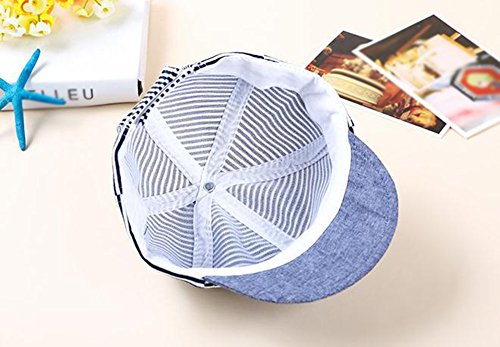Gespout Béisbol Gorro Niños Bebé Toalla Sombrero Solar Regalo Cumpleaños Sombreros Verano Playa Viaje Gorra de béisbol böhmischen Estilo 1pcs Azul 48cm