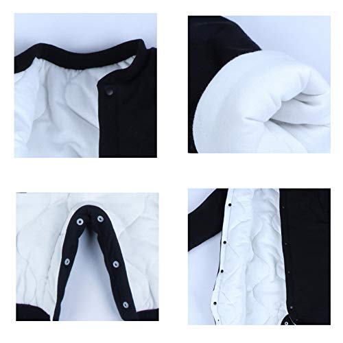 GHQYP Ropa Nieve Niños,Regalo Recien Nacido Adecuado para 0-15 Meses,Body Bebe Personalizado con Mono de Dibujos Animados Lindo,White-B,80CM(9-12Months)