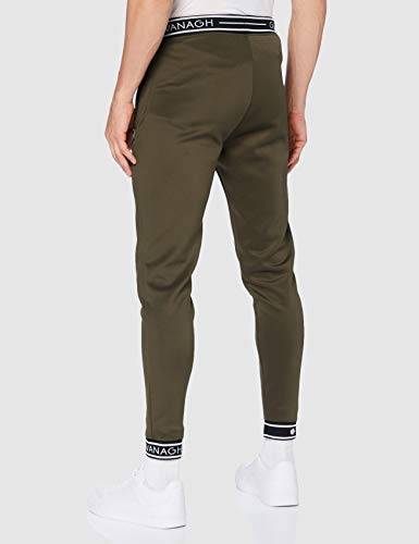Gianni Kavanagh Army Green Core Elastic Joggers Chándal, Verde Militar, L para Hombre