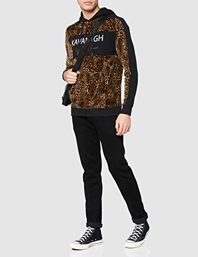Gianni Kavanagh Leopard Savage Hoodie Sudadera con Capucha, Multicolor, Medium Hombre