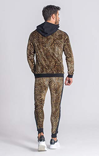 Gianni Kavanagh Leopard Savage Hoodie Sudadera con Capucha, Multicolor, Medium Hombre