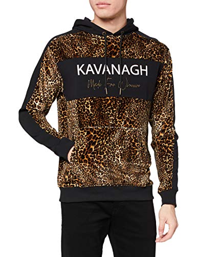 Gianni Kavanagh Leopard Savage Hoodie Sudadera con Capucha, Multicolor, Medium Hombre