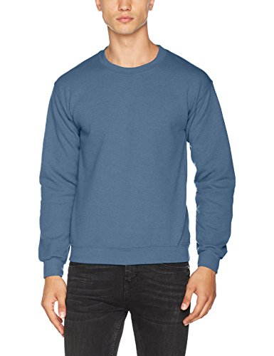 Gildan 50/50 Adult Crewneck Sweat Sudadera, Azul (Indigo Blue), X-Large para Hombre