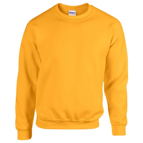 Gildan 50/50 Adult Crewneck Sweat Sudadera, Dorado, X-Large para Hombre