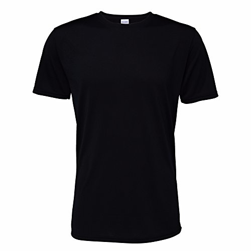 Gildan - Camiseta de Manga Corta Modelo Core para Hombre (3XL/Negro Jaspeado Deportivo)