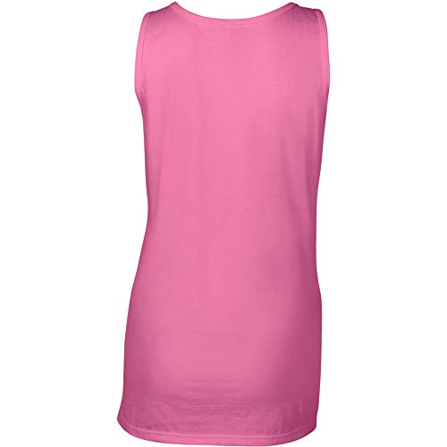 Gildan- Camiseta de Tirantes Larga para Chica (Mediana (M)) (Rojo Cereza)