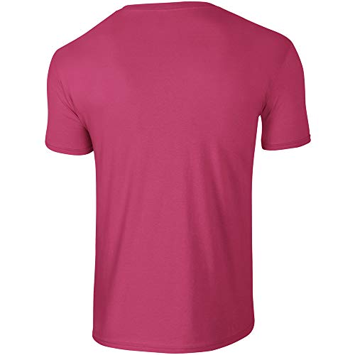 Gildan - Suave básica Camiseta de Manga Corta para Hombre - 100% algodón Gordo (Pequeña (S)) (Verde Militar)