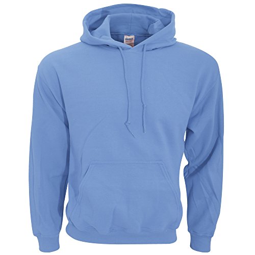 GILDAN Sudadera con capucha para hombre Adult 50/50, color liso azul claro S