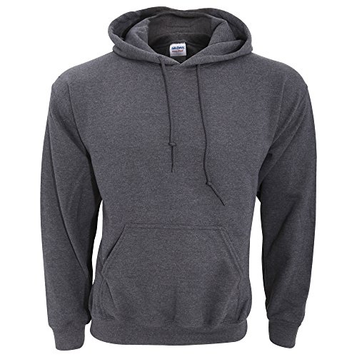 GILDAN Sudadera con capucha para hombre Adult 50/50, color liso azul claro S