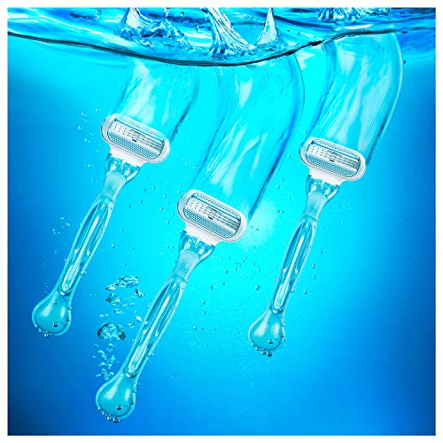 Gillette Venus Oceana Maquinilla de Afeitar Desechables Mujer, Paquete de 4 Cuchillas de Afeitar