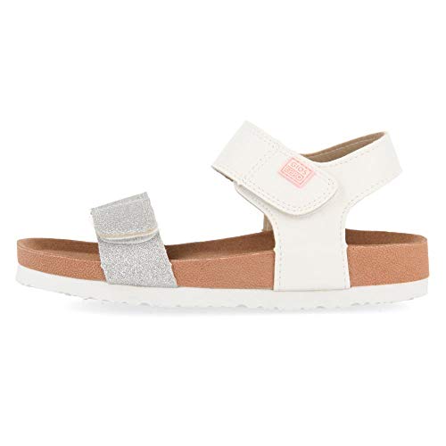 Gioseppo JABBEKE, Sandalias con Punta Abierta Niña, Plateado (Plata Plata), 28 EU