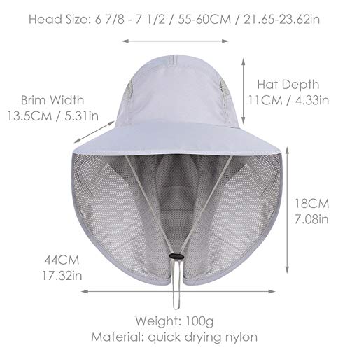 Gisdanchz Sombrero Hombre Gorro Pescador Hombre Sombreros Sombrero Ropa Senderismo Golf Mujer Sombrero Safari Mujer Playa Gorra De Caza Mujer Verano Gris Claro