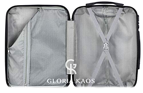 Gloria Kaos - Equipaje De Mano Maleta en Policarbonato Ultra Ligero y Flexible 50cm