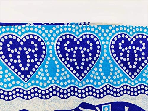 Goods4good Decoración con Diseño de Mandala Elefantes Ideal Cubre Sofa Colcha Cama Pareo Playa Picnic Familiar Grande 210x240cm 100% Algodón (Turquesa 2)