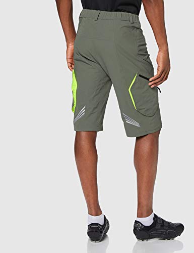 GORE BIKE WEAR Pantalones Ciclismo Cortos hasa la Rodilla, Hombre, Super Ligero, Stretch, GORE Selected Fabrics, Talla L, Gris topo, TELESP0E0005