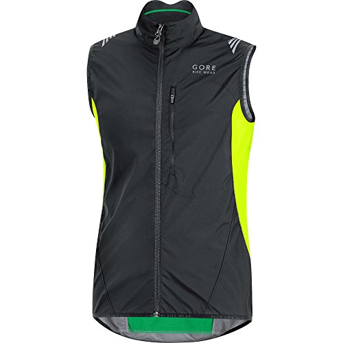 GORE WEAR Element WS As Vest Chaleco, Hombre, Negro/Amarillo, S