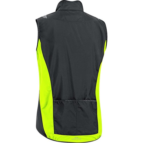 GORE WEAR Element WS As Vest Chaleco, Hombre, Negro/Amarillo, S