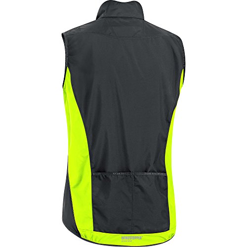 GORE WEAR Element WS As Vest Chaleco, Hombre, Negro/Amarillo, S